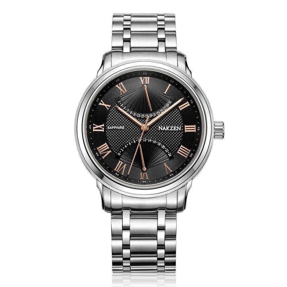 NAKZEN Brand Luxury Chronograph Mens Watch Casual Fashion Men Quartz Watches Male Business Simple Wristwatch Relogio Masculino