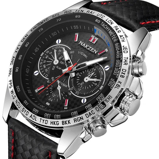 NAKZEN Brand Luxury Men Quartz Watches Man Sport Casual Wrist Watch Luminous Waterproof Watch Male Clock Relogio Masculino