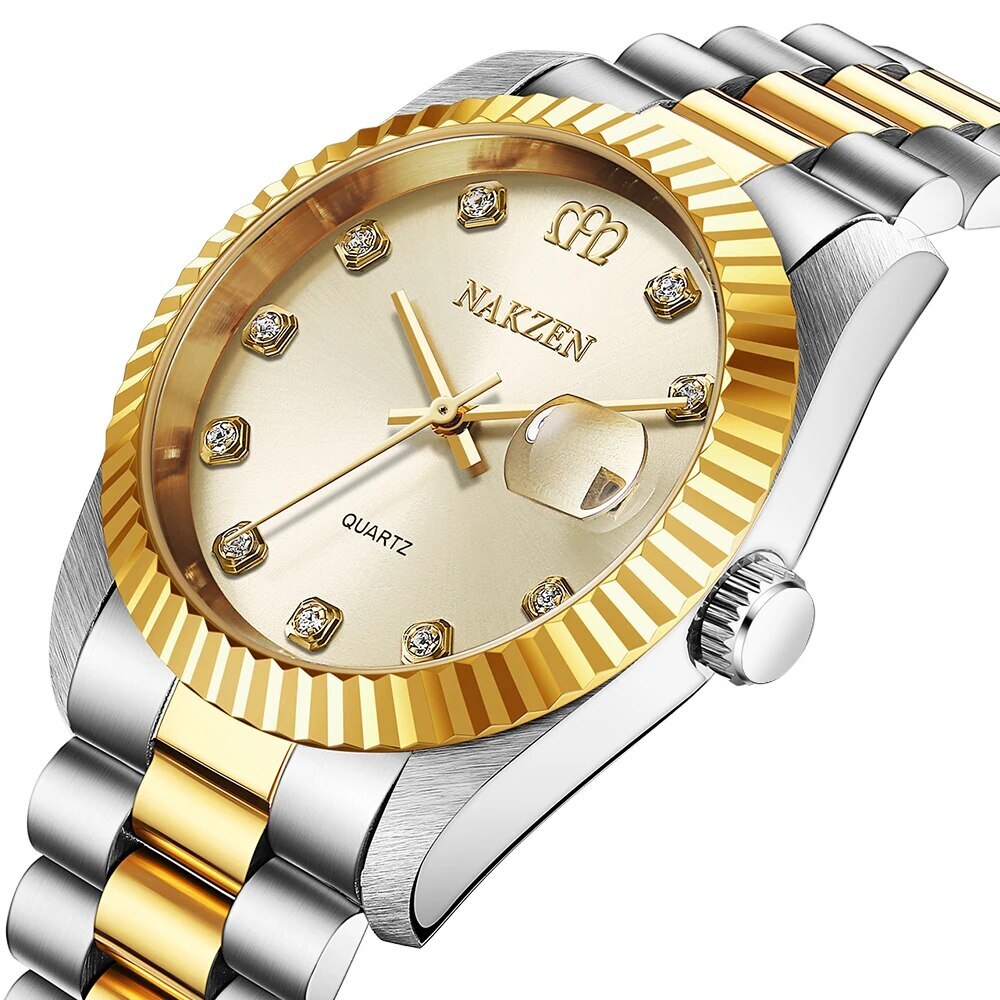 2020 Top Brand NAKZEN Luxury Men's Watch 30m Waterproof Date Clock Male Sports Watches Men Quartz Wrist Watch Relogio Masculino