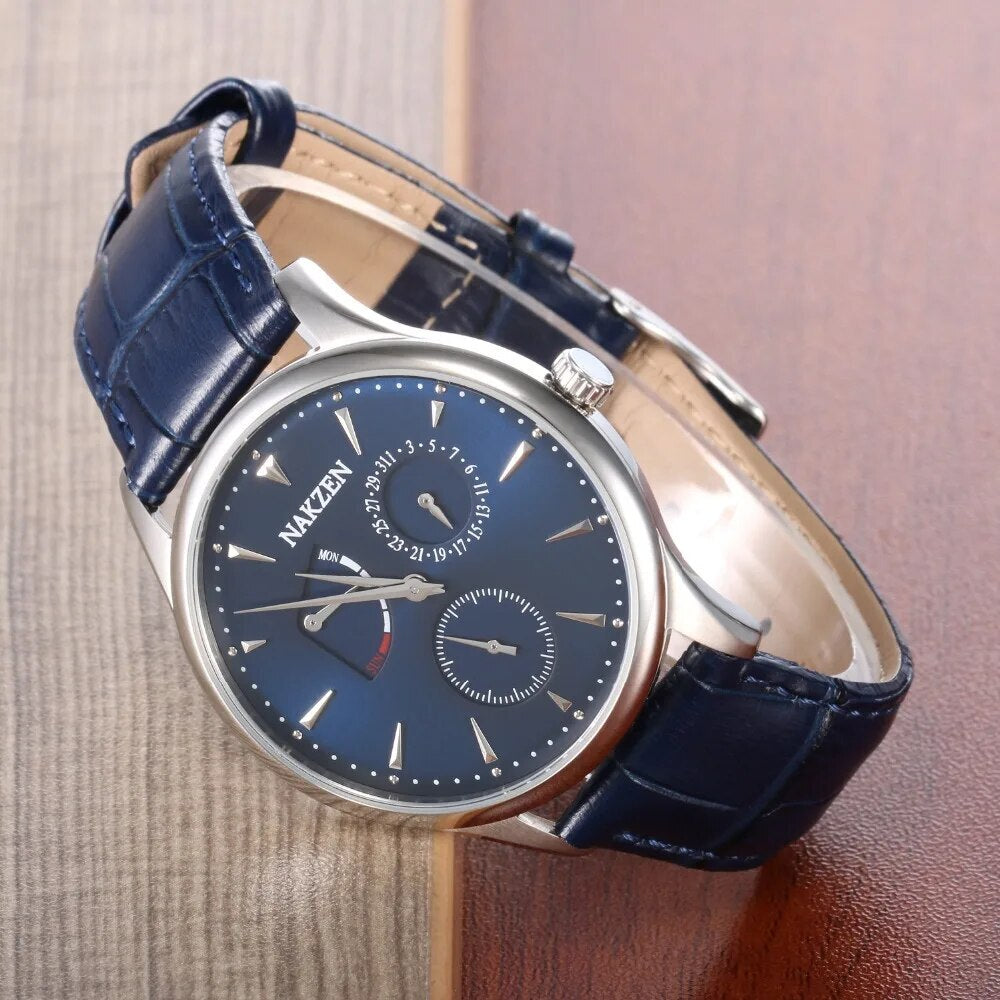 NAKZEN Watches Men Luxury Brand Quartz Watch Fashion Chronograph Sport Reloj Hombre Clock Male hour relogio Masculino