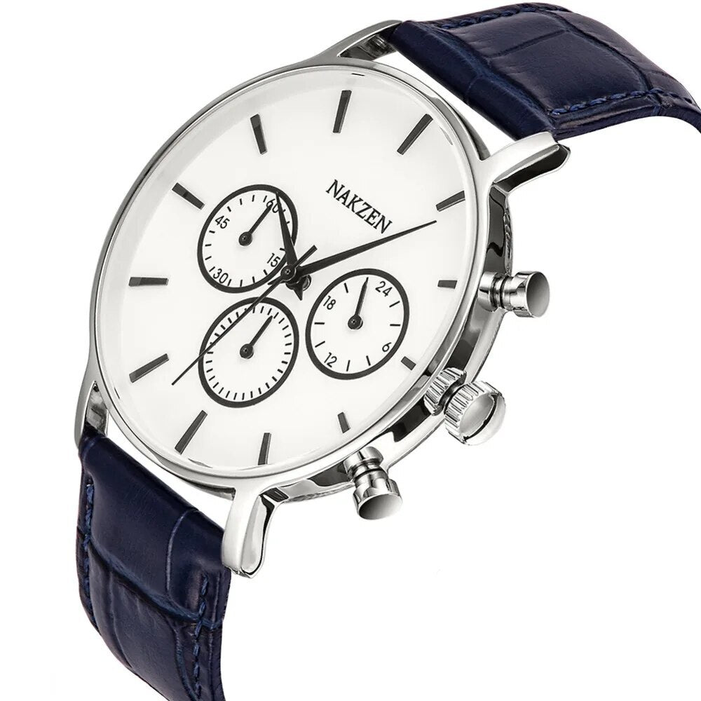 NAKZEN Men Fashion Sport Quartz Simple Clock Business Mens Watches Top Brand Luxury Waterproof Wrist Watch Relogio Masculino