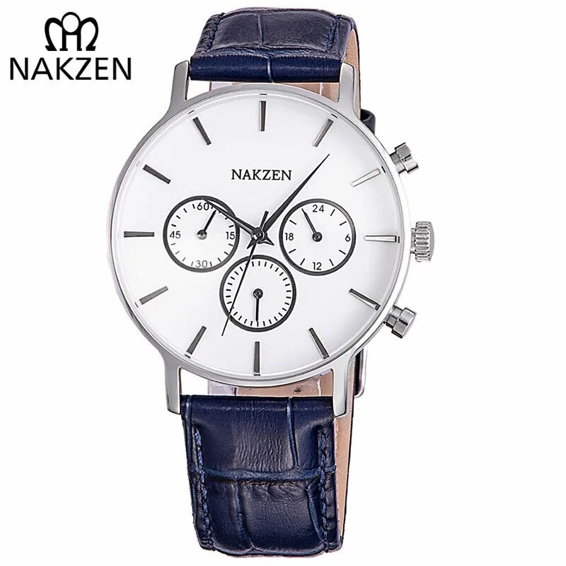 NAKZEN Men Fashion Sport Quartz Simple Clock Business Mens Watches Top Brand Luxury Waterproof Wrist Watch Relogio Masculino