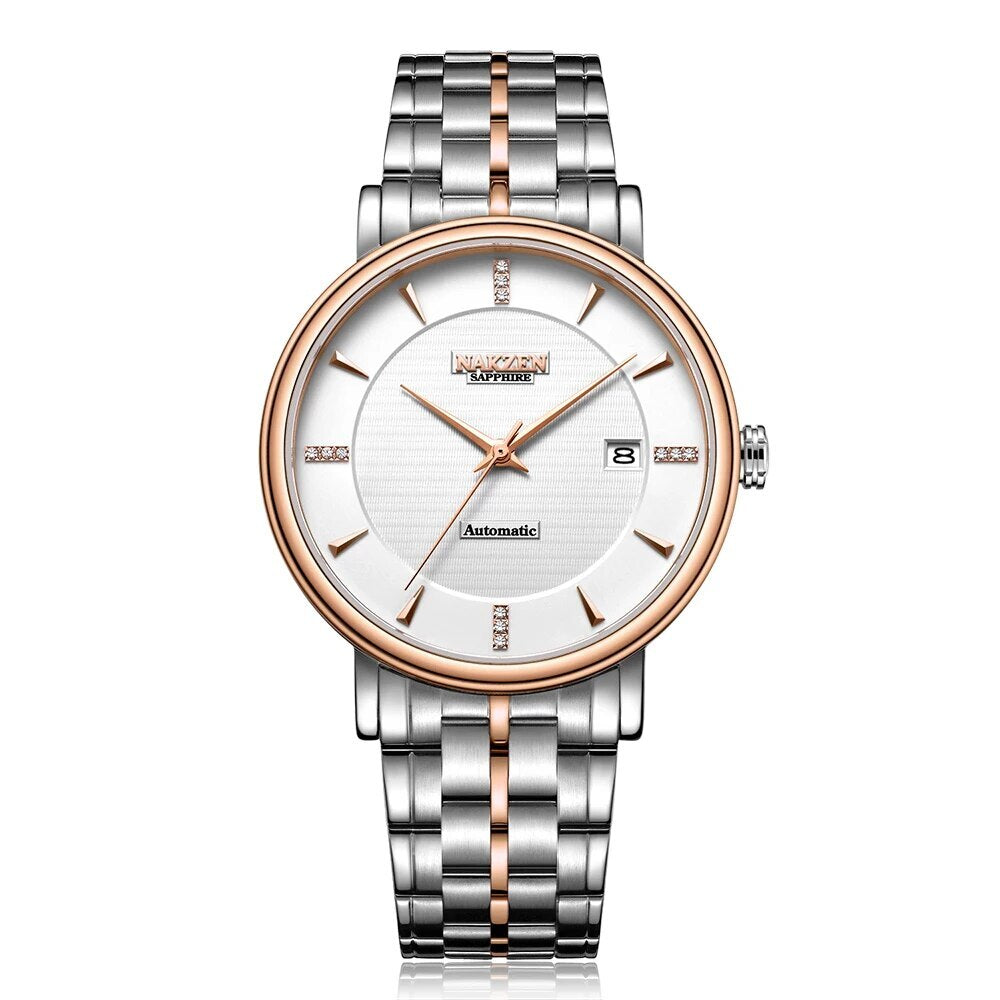 NAKZEN Miyota 9015 Automatic Mechanical Men Watch 2019 Hot Wrist Brand Luxury Sapphire glass Wristwatch Clock Relogio Masculino