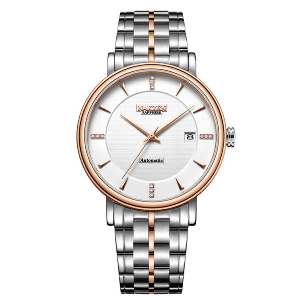 NAKZEN Men Business Wristwatch Brand Luxury Diamond Automatic Mechanical Watches Relogio Masculino Japanese movement Miyota 9015