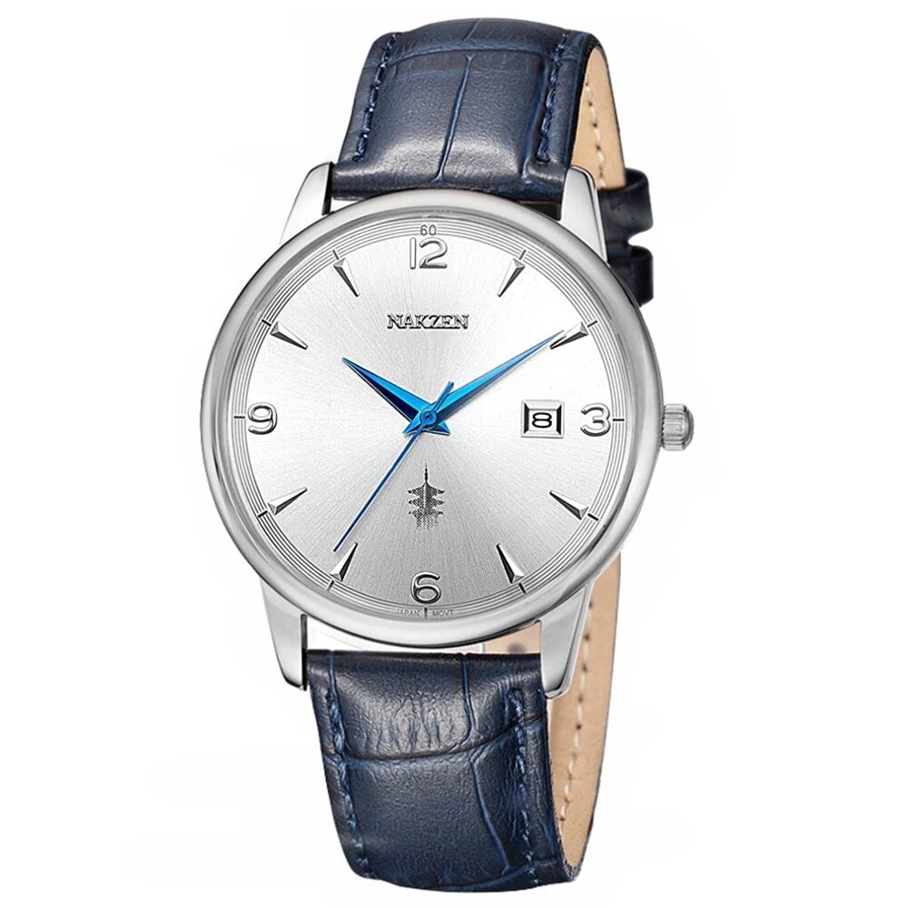 Men Watches Ontwerp Luxe Mannen Quartz Horloge Rvs Gmt Horloge Top Merk Echt leer Waterproof Dress Watch Horloges Reloj Homber