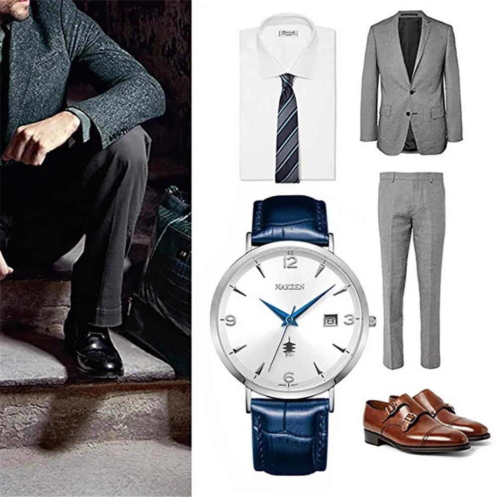 NAKZEN Classic Men Wrist Watch Brand Luxury Quartz Watch Male Casual Sport Cool Watches Gift Relogio Masculino Drop Shipping