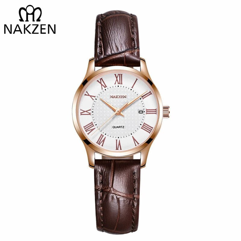 NAKZEN Brand Elegant Women Quartz Watch Ladies Fashion Wristwatch Sapphire Movement Female Dress Watches relogio feminino