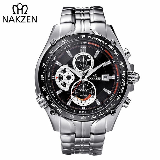 NAKZEN Men Wrist Watch Sport Luminous Mens Quartz Watch Male Multifunction Waterproof 100m Watches Clock relogio masculino