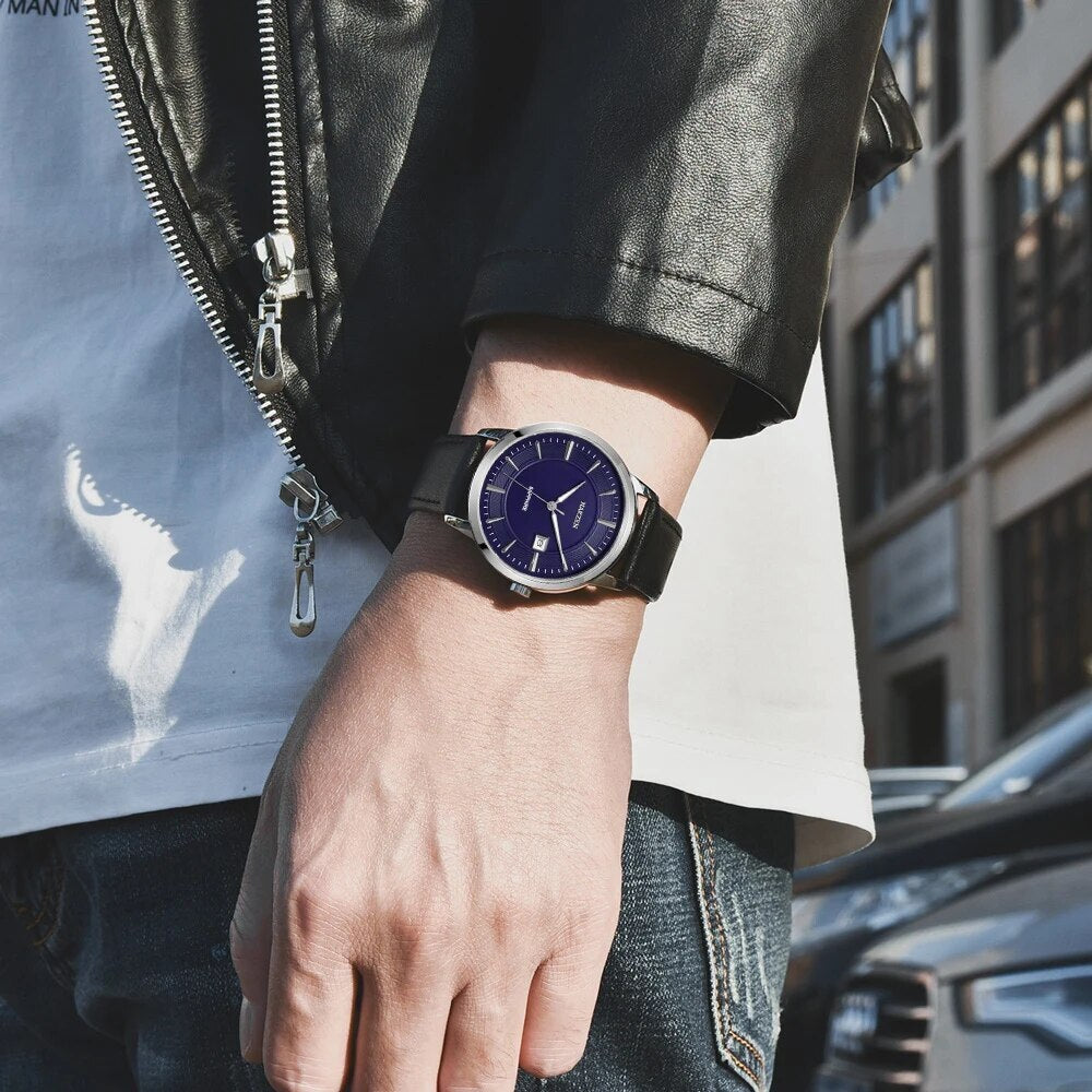 NAKZEN 2020 New Men's Watches Top Brand Luxury Quartz Watch Men Leather Waterproof Military Watch Man Clocks Relogio Masculino