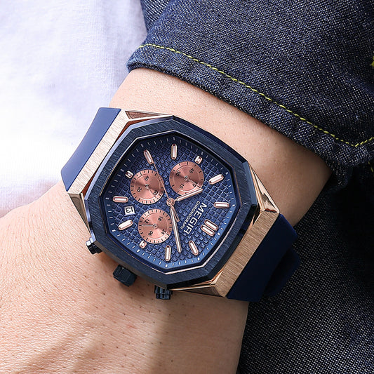 MEGIR Fashion Sport Military Watches for Men Top Luxury Quartz Wristwatch Silicone Strap Waterproof Date Clock Reloj Hombre 2215