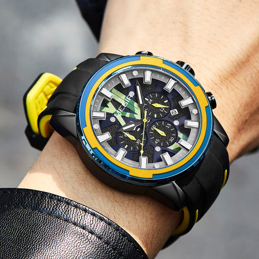 MEGIR New Sport Watch for Luxury Silicone Quartz Casual Wristwatch Waterproof Military Wrist Watch Man Clock Reloj Hombre 2133