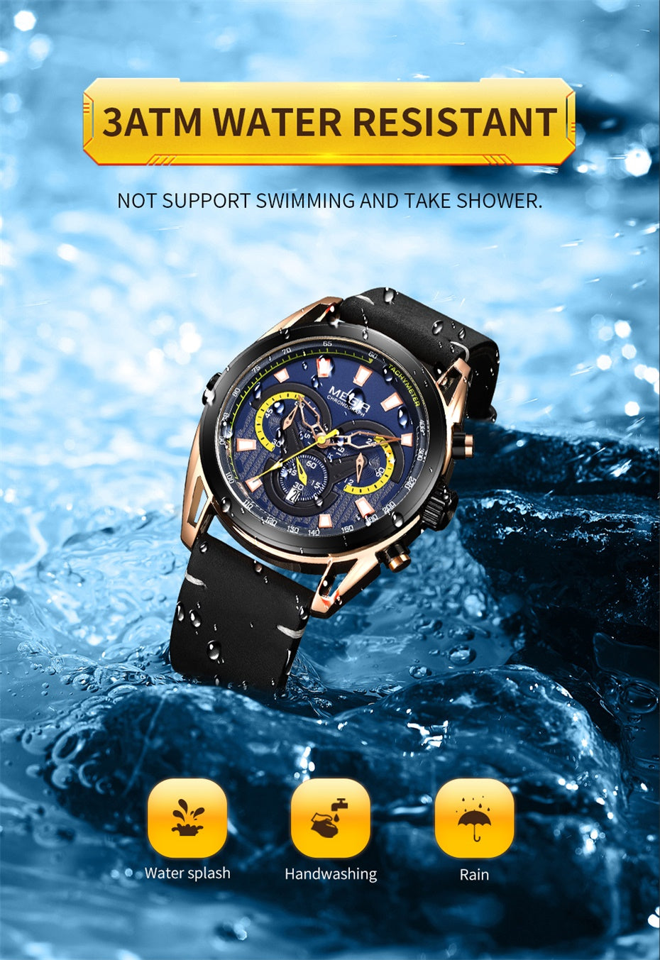 MEGIR Top Brand Luxury Men's Wrist Watch Man Luminous Waterproof Sport Men Quartz Wristwatches Relogio Masculino Dropshipping