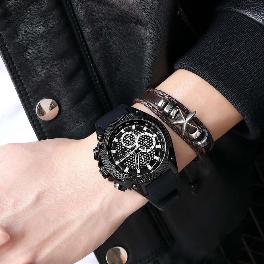 MEGIR Fashion Sports Military Watches for Mens Top Brand Luxury Military Wristwatch Silicone Waterproof Clock Relogio Masculino