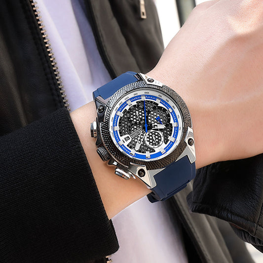 MEGIR Fashion Sports Military Watches for Mens Top Brand Luxury Military Wristwatch Silicone Waterproof Clock Relogio Masculino