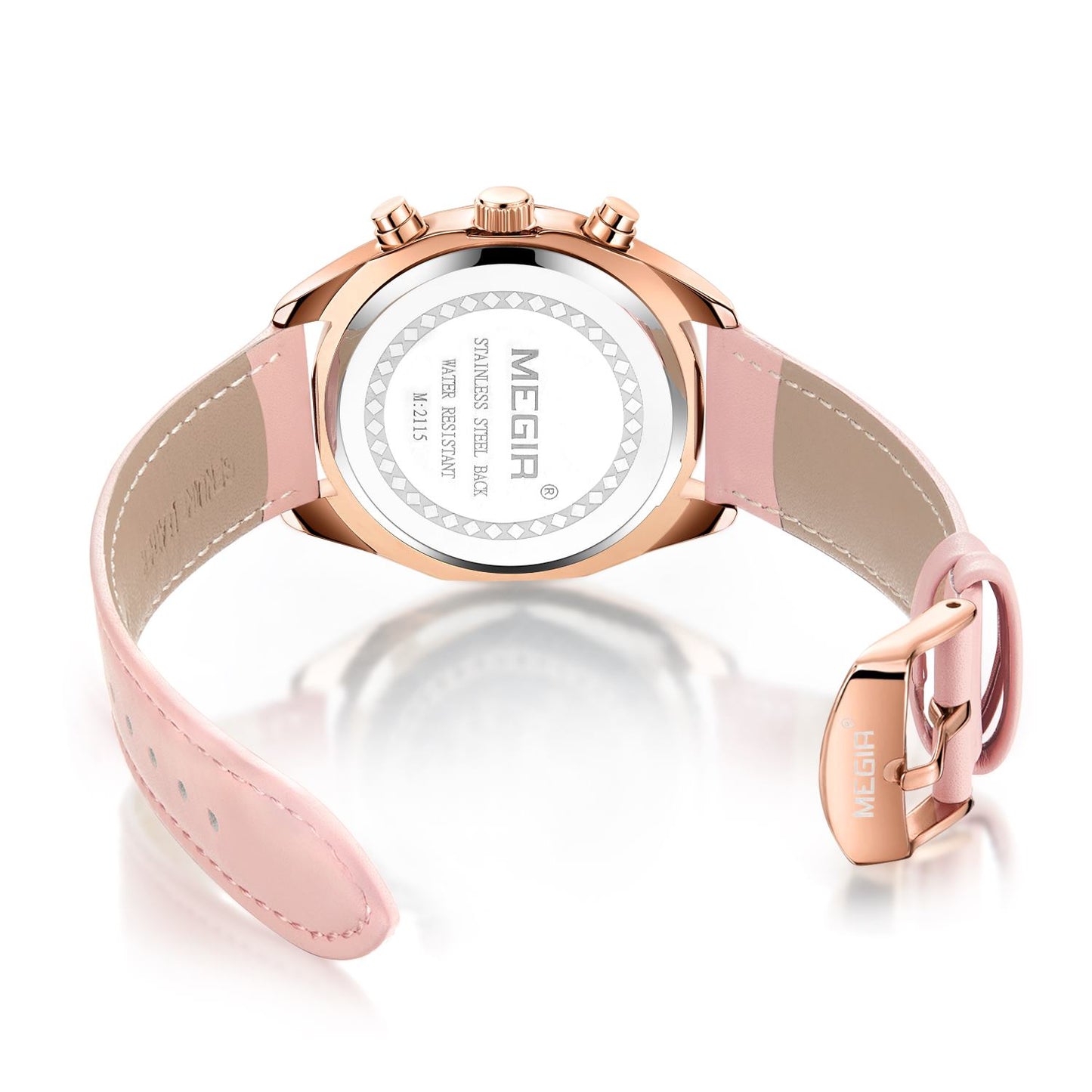 MEGIR Fashion Women Watches Luxury Ladies Casual Wristwatches Leather Female Quartz Bussiness Watch Dress Clock Relogio Feminino
