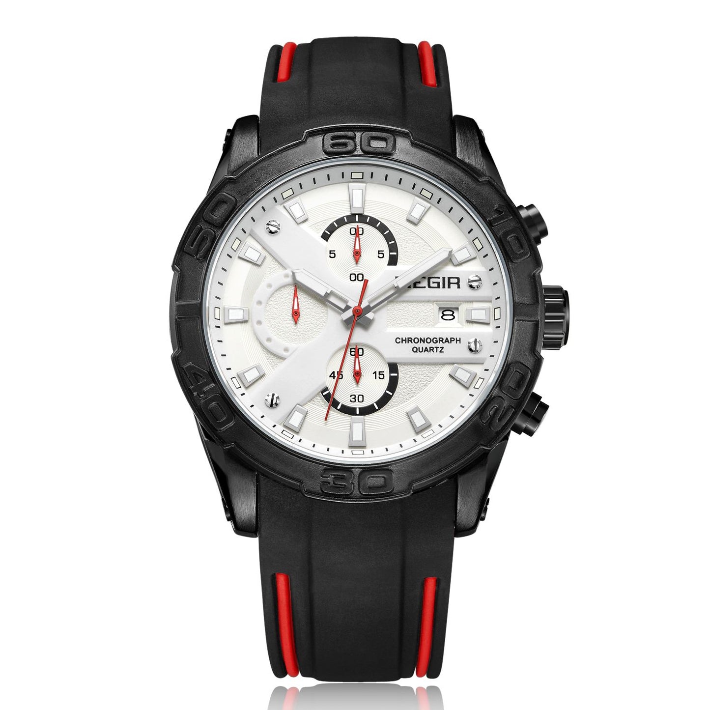 MEGIR Fashion Sport Watches for Men Top Brand Military Quartz Wristwatch Calendar Male Clock Chronograph Montre Homme 2055