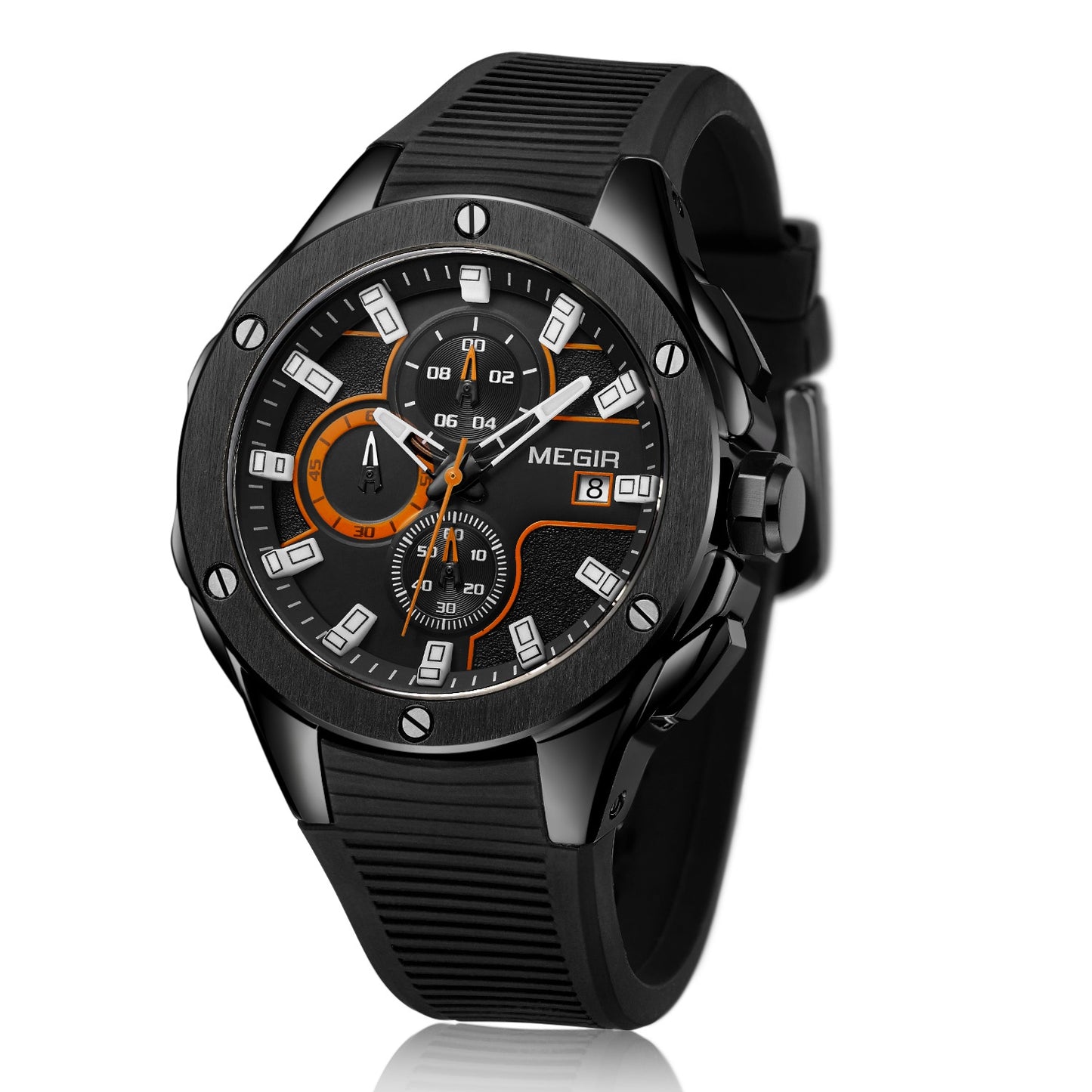 MEGIR Men Sport Military Watch Luxury Luminous Chronograph Quartz Watches Clock Calendar Waterproof Wristwatch Relogio Masculino