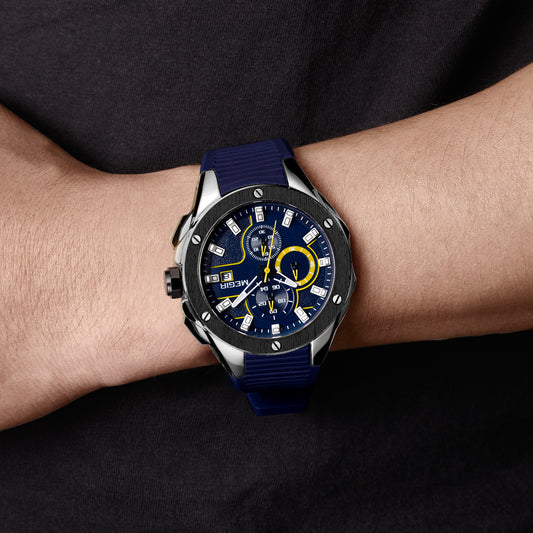 MEGIR Men Sport Military Watch Luxury Luminous Chronograph Quartz Watches Clock Calendar Waterproof Wristwatch Relogio Masculino