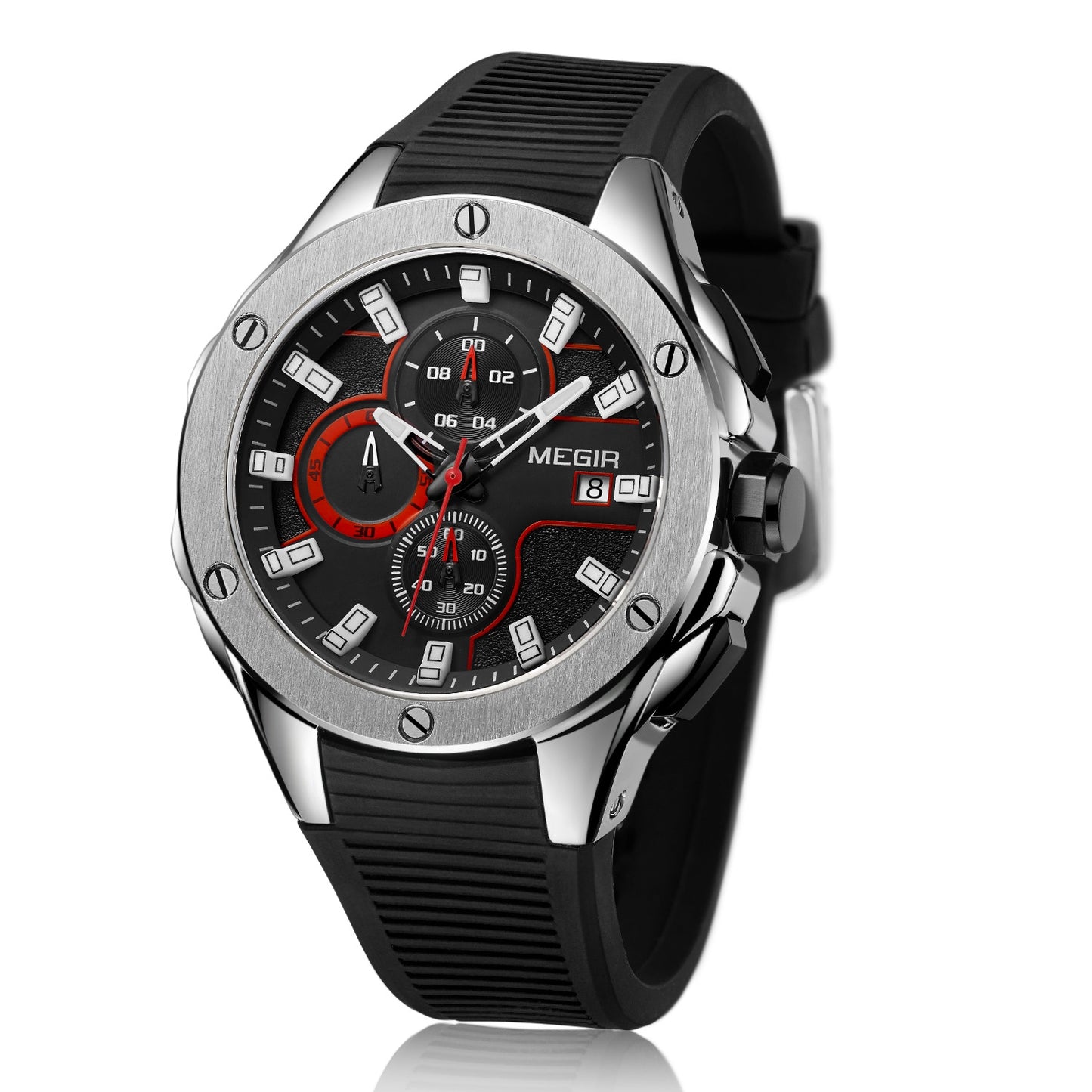 MEGIR Men Sport Military Watch Luxury Luminous Chronograph Quartz Watches Clock Calendar Waterproof Wristwatch Relogio Masculino