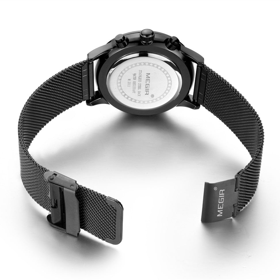 MEGIR Men's Quartz Watch Top Brand Luxury Wristwatch Waterproof Business Clock Date Wrist Watch Chronograph reloj hombre 2011