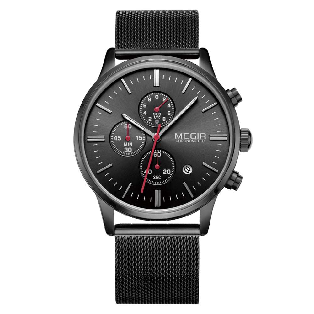MEGIR Men's Quartz Watch Top Brand Luxury Wristwatch Waterproof Business Clock Date Wrist Watch Chronograph reloj hombre 2011
