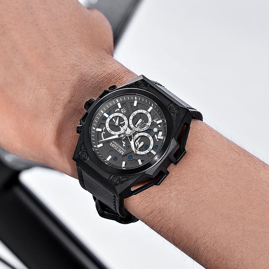 MEGIR Men's Watches Waterproof Sports Wristwatches Quartz Watch Chronograph Luminous Male Clock Calendar Relogio Masculino