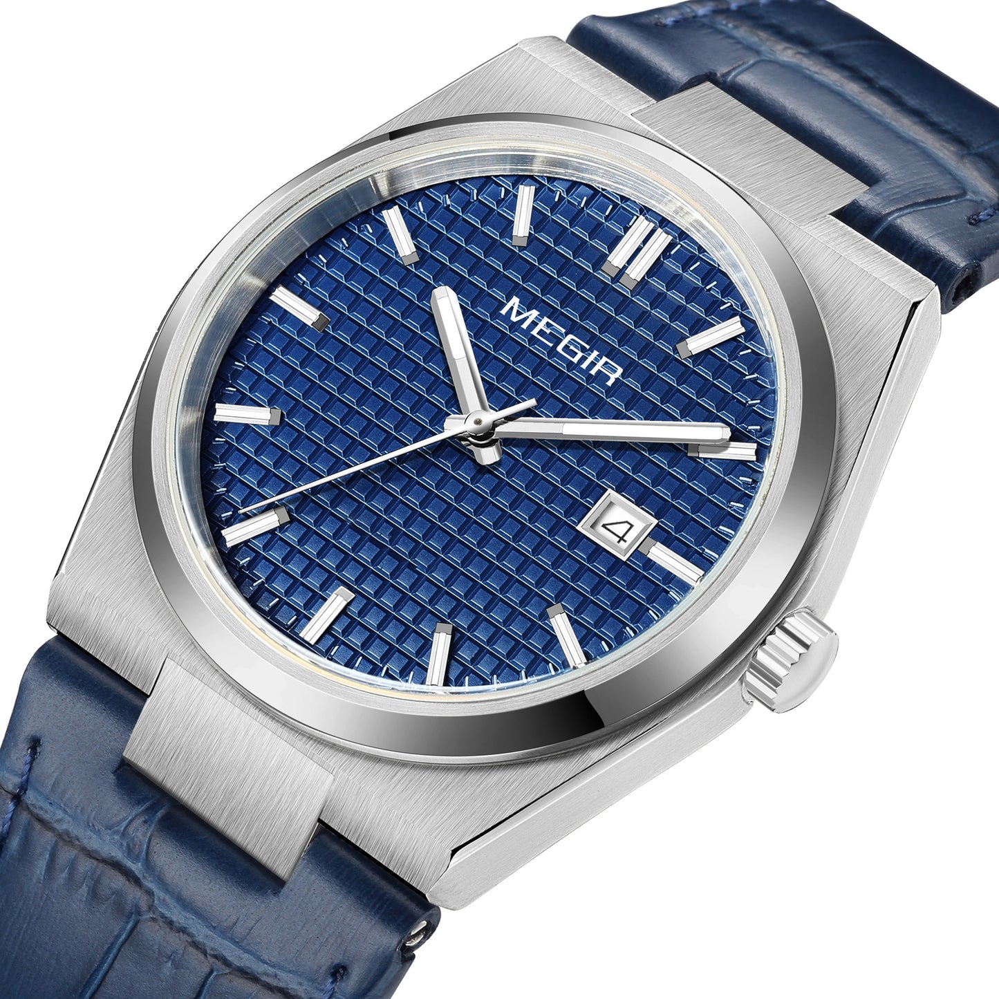 MEGIR Watches for Men Fashion Business Men's Wrist Watch Waterproof Leather Quartz Sport Wristwatch Date Clock Reloj Hombre