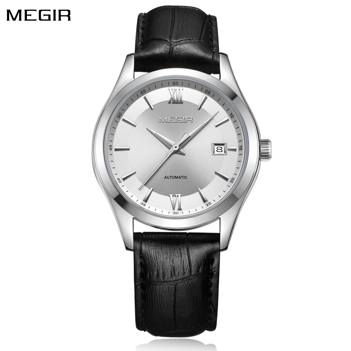 MEGIR Original Brand Men's Watches Automatic Mechanical Watch 5Bar Waterproof Leather Luxury Wristwatch Clock Relogio Masculino