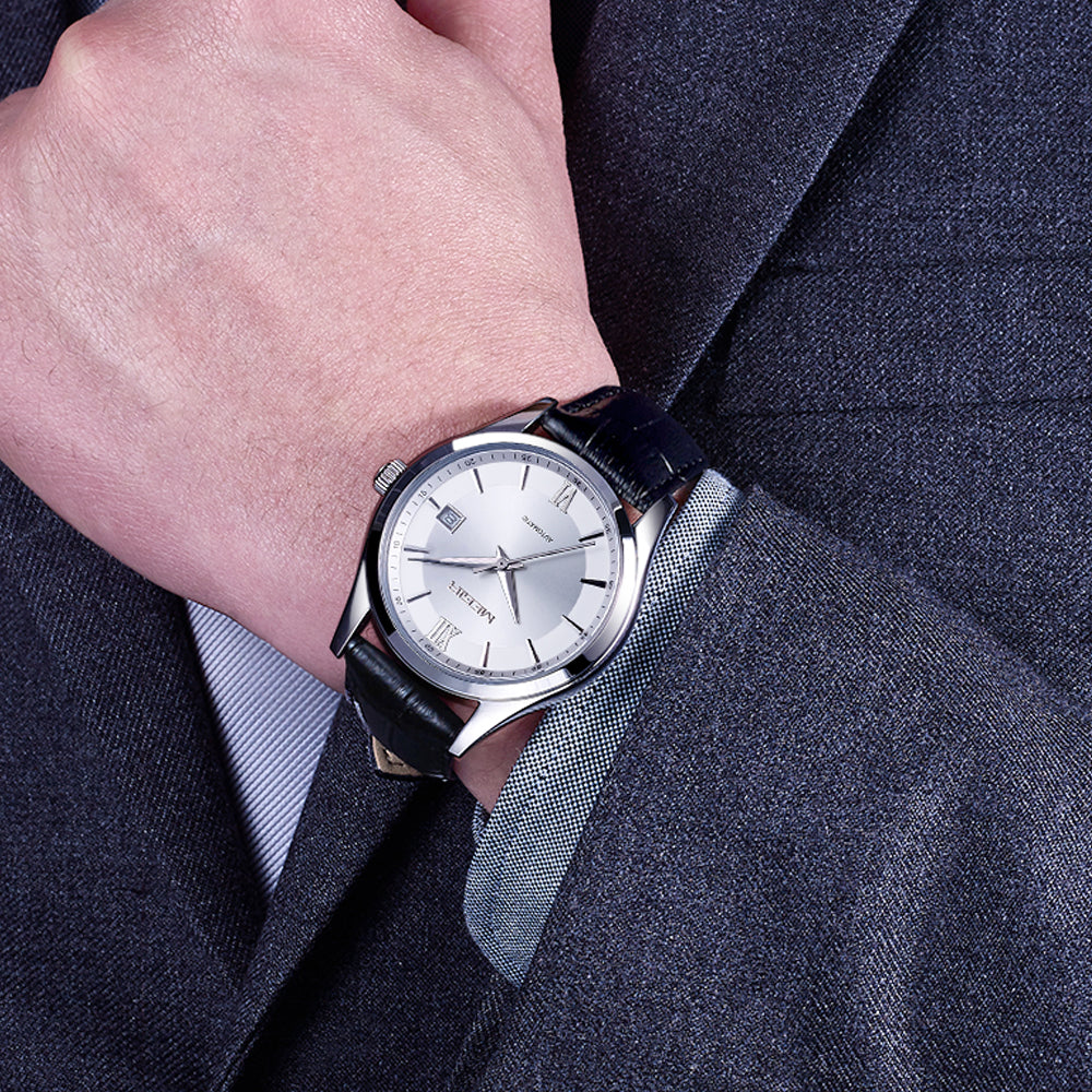 MEGIR Original Brand Men's Watches Automatic Mechanical Watch 5Bar Waterproof Leather Luxury Wristwatch Clock Relogio Masculino