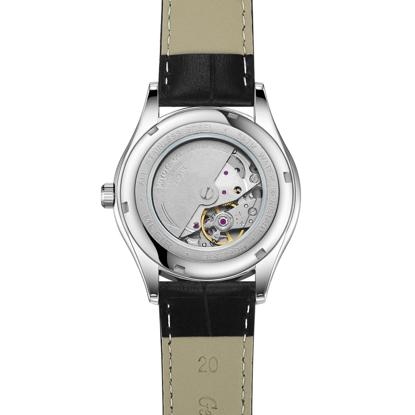 MEGIR Original Brand Men's Watches Automatic Mechanical Watch 5Bar Waterproof Leather Luxury Wristwatch Clock Relogio Masculino