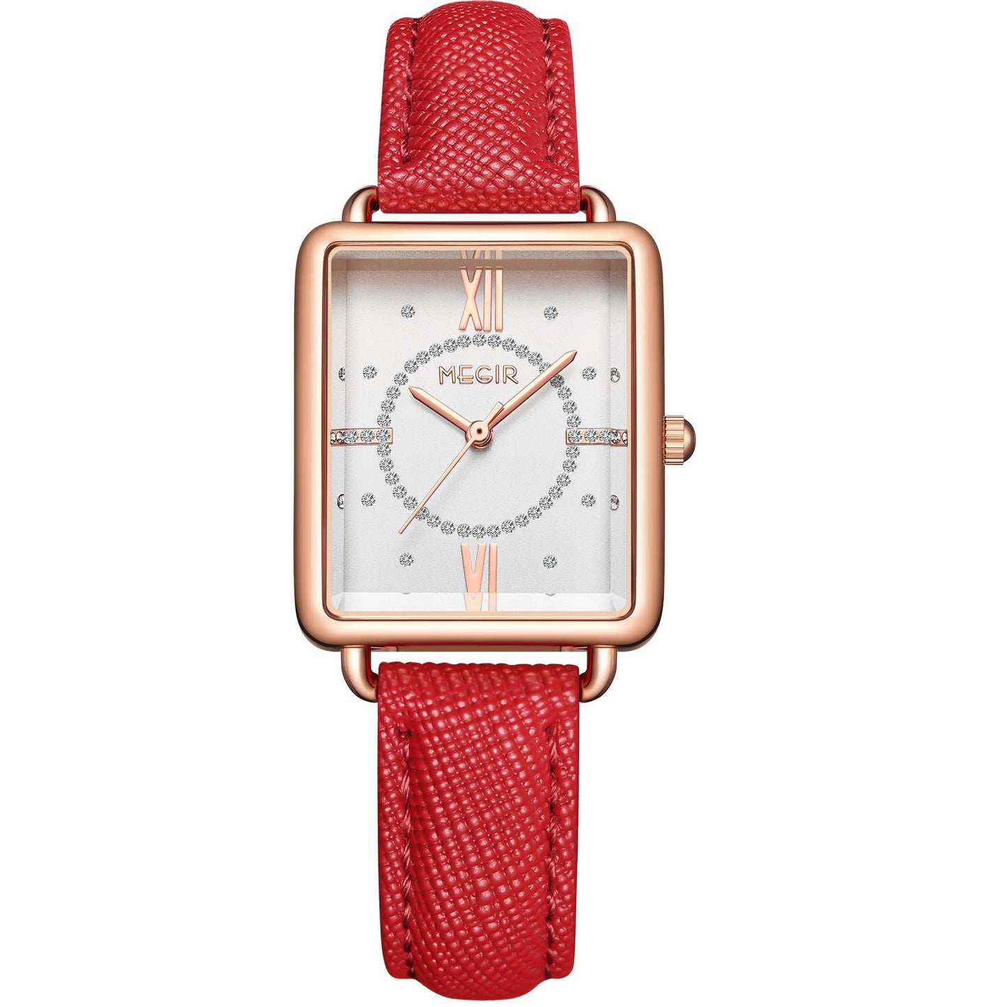 MEGIR Women Watch Luxury Fashion Leather Strap Ladies Quartz Wristwatch Casual Sport Wrist Watches Dress Clock Relogio Feminino