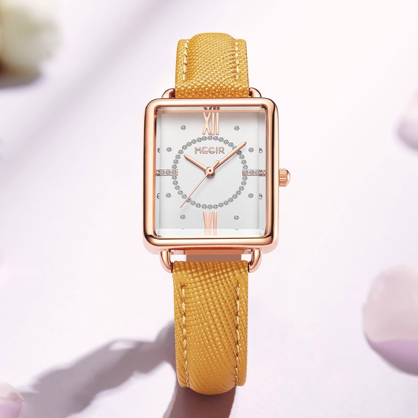 MEGIR Women Watch Luxury Fashion Leather Strap Ladies Quartz Wristwatch Casual Sport Wrist Watches Dress Clock Relogio Feminino