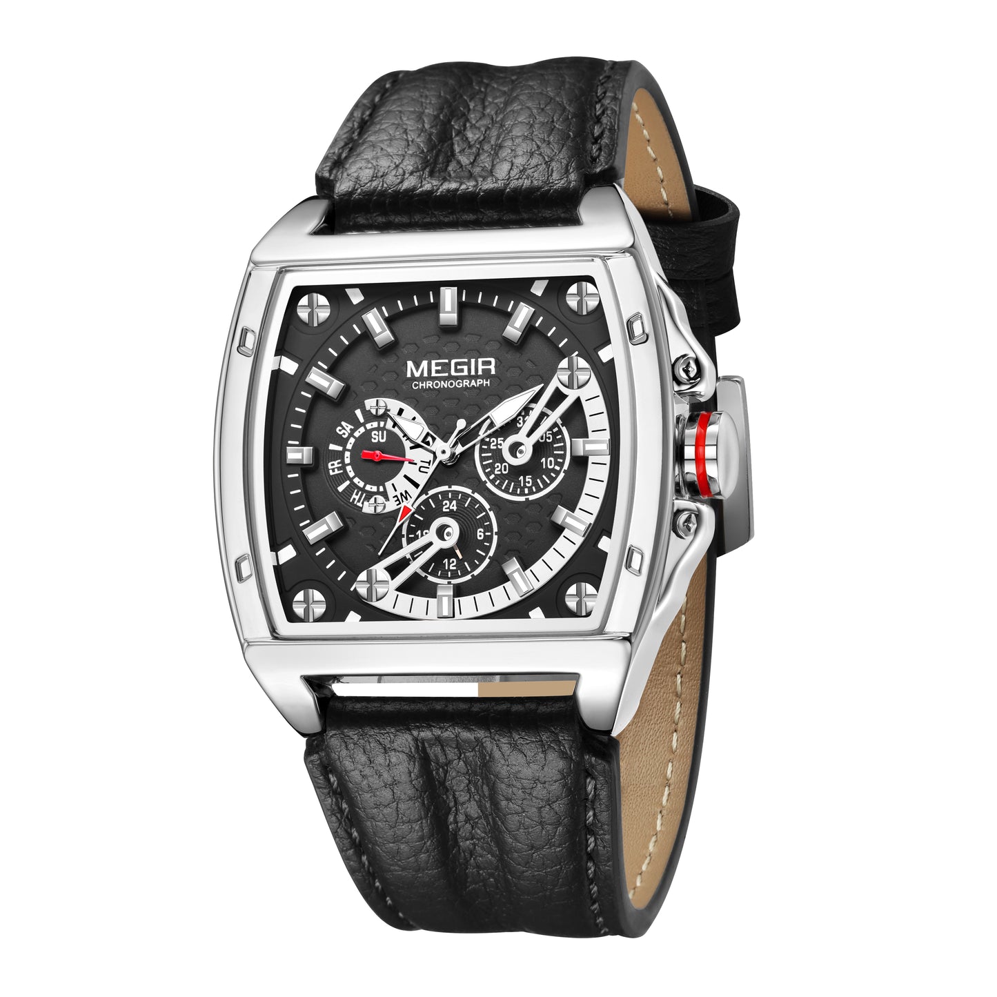 MEGIR Fashion Mens Watches Brand Luxury Waterproof Military WristWatch Leather Sport Quartz Date Weeds Clock Reloj Hombre