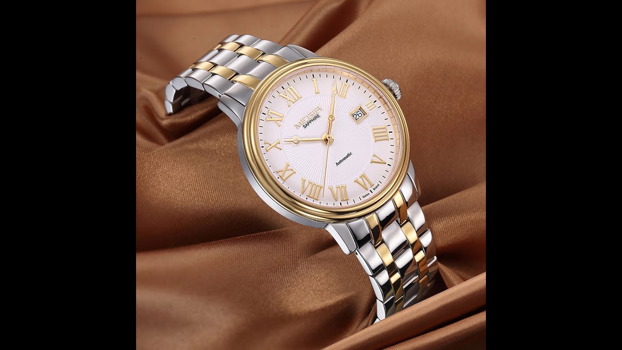 MEGIR Automatic Mechanical Watch Men Stainless Steel Watches Top Brand Luxury Business Wristwatch Male Clock Relogio Masculino
