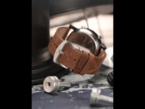 MEGIR Roller Pointer Watches for Men Fashion Luxury Military Sport Watch Leather Strap Quartz Wristwatch Clock Relogio Mascilino