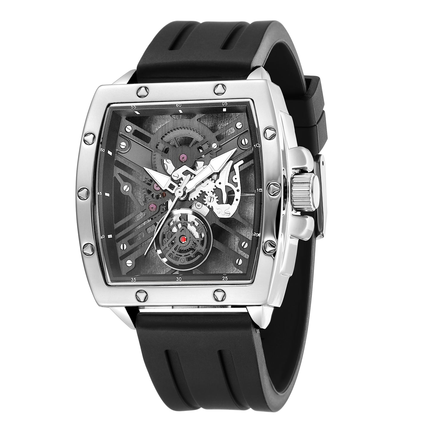 RUIMAS Luxury Fashion Men Sports Quartz Wrist Watches Waterproof Luminous Large Dial Casual Wristwatch Silicone Montre Homme