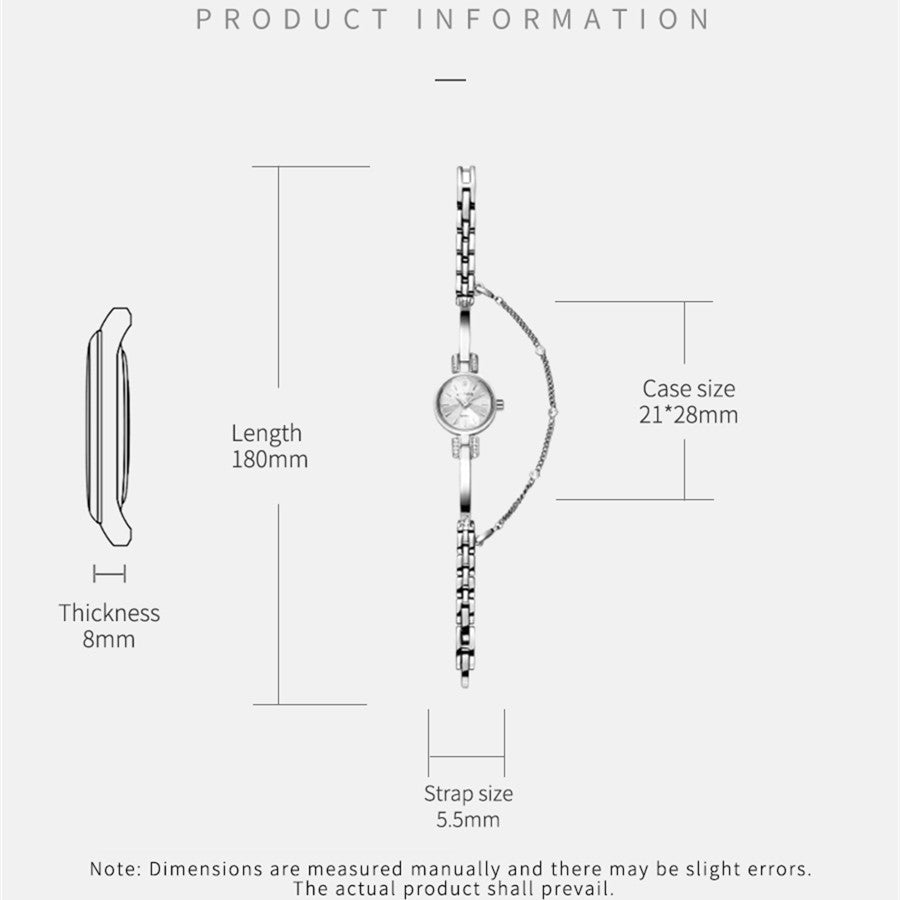 RUIMAS Fashion Women Watches Diamond Ladies Quartz Wristwatches Simple Luxury Steel Bracelets Dress Clock Reloj Mujer 313