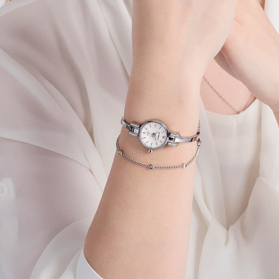 RUIMAS Fashion Women Watches Diamond Ladies Quartz Wristwatches Simple Luxury Steel Bracelets Dress Clock Reloj Mujer 313