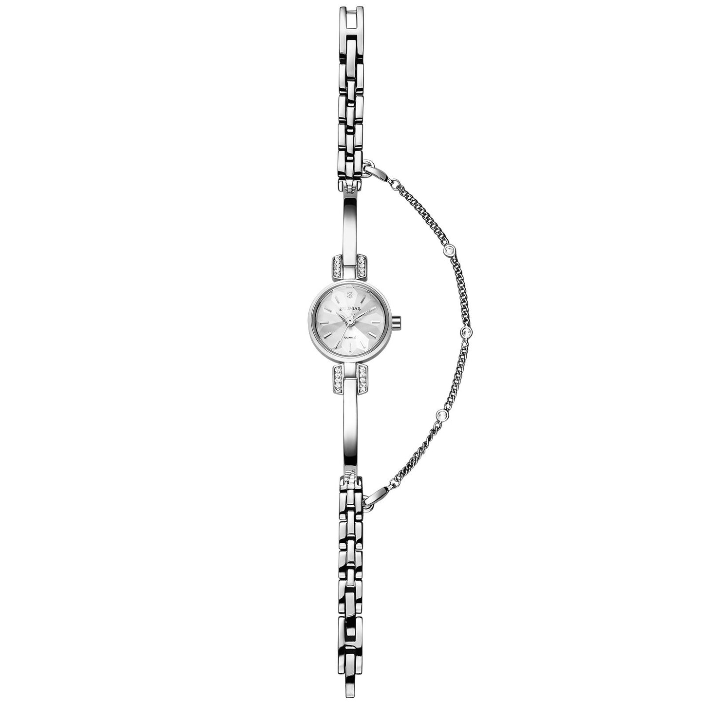 RUIMAS Fashion Women Watches Diamond Ladies Quartz Wristwatches Simple Luxury Steel Bracelets Dress Clock Reloj Mujer 313