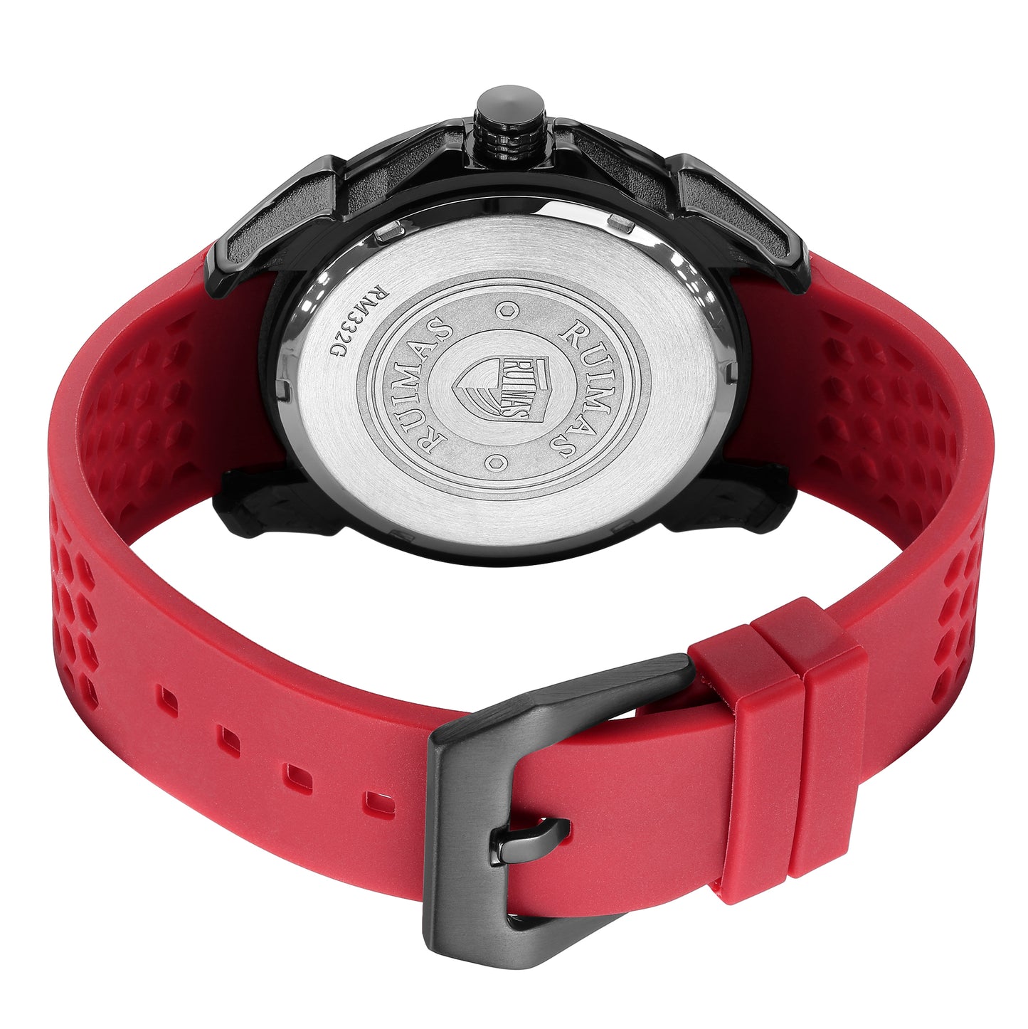 RUIMAS Men Sport Watches Top Brand Quartz Watch Waterproof Wristwatch Silicone Strap Clock Chronograph Relogio Masculino 332