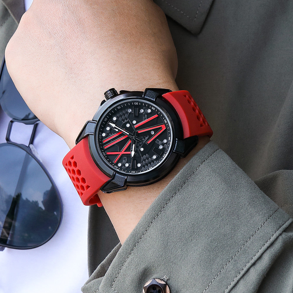 RUIMAS Men Sport Watches Top Brand Quartz Watch Waterproof Wristwatch Silicone Strap Clock Chronograph Relogio Masculino 332