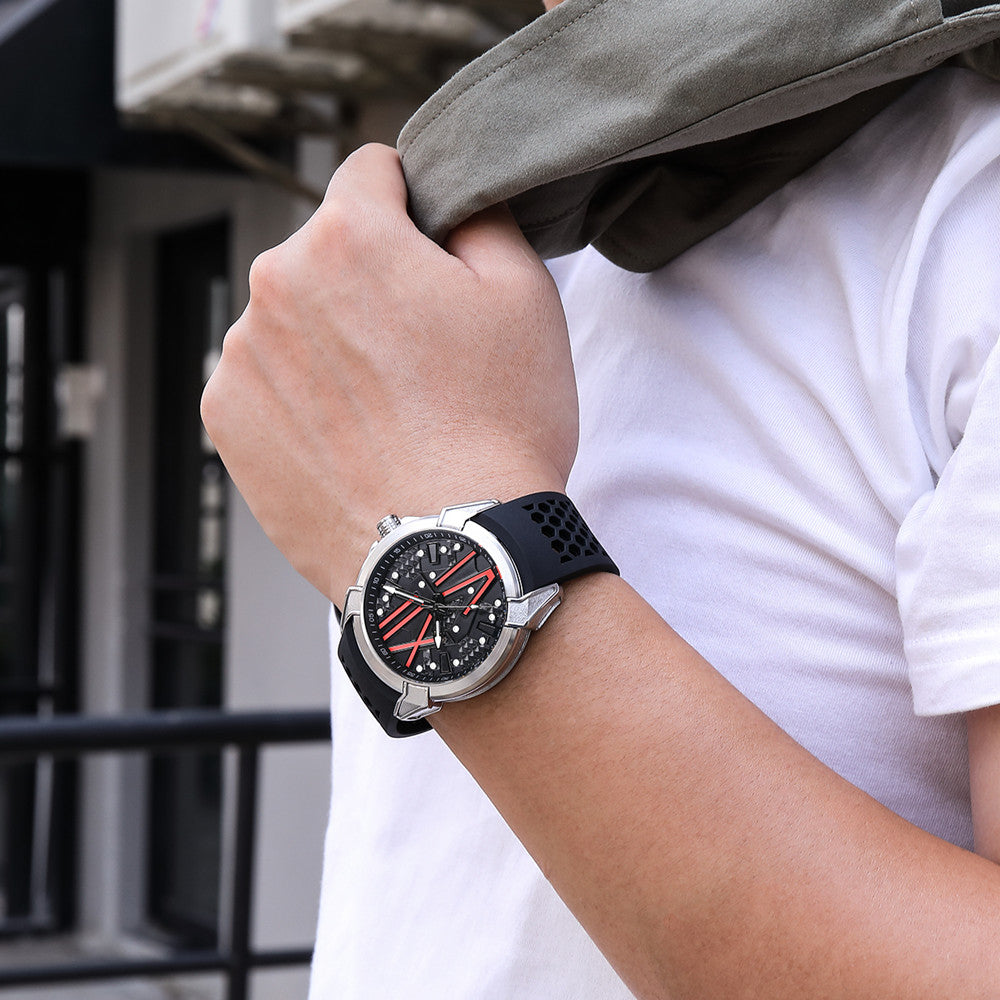 RUIMAS Men Sport Watches Top Brand Quartz Watch Waterproof Wristwatch Silicone Strap Clock Chronograph Relogio Masculino 332