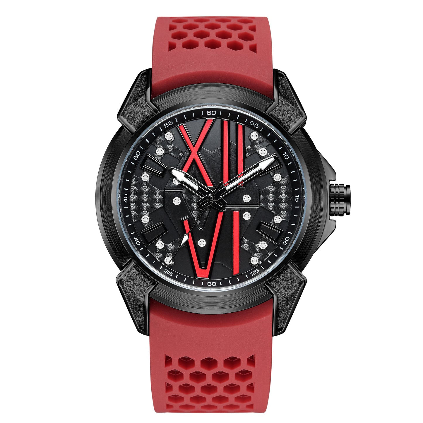 RUIMAS Men Sport Watches Top Brand Quartz Watch Waterproof Wristwatch Silicone Strap Clock Chronograph Relogio Masculino 332