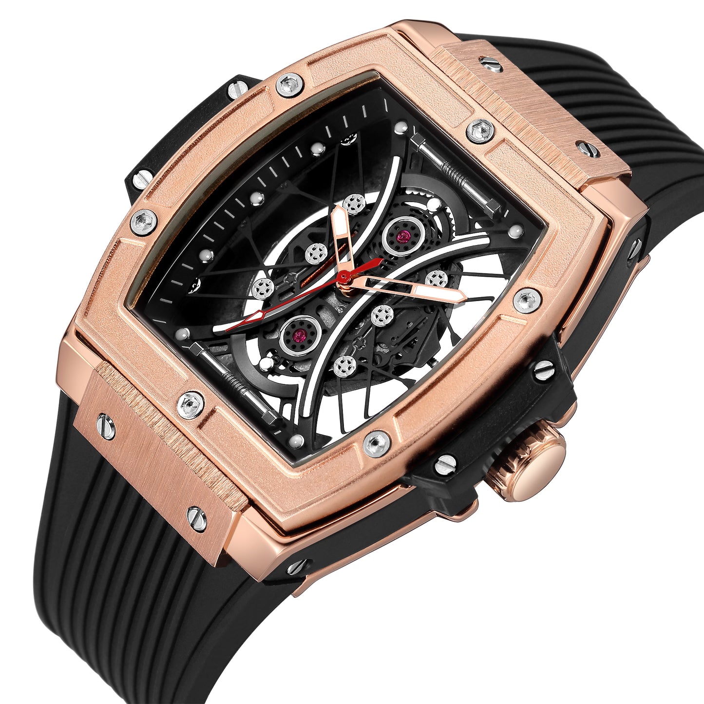 RUIMAS Reloj Hombre Fashion Brand Men Silicone Strap Watches Quartz Casual Wrist Watches Clock Waterproof Sport Montre Homme