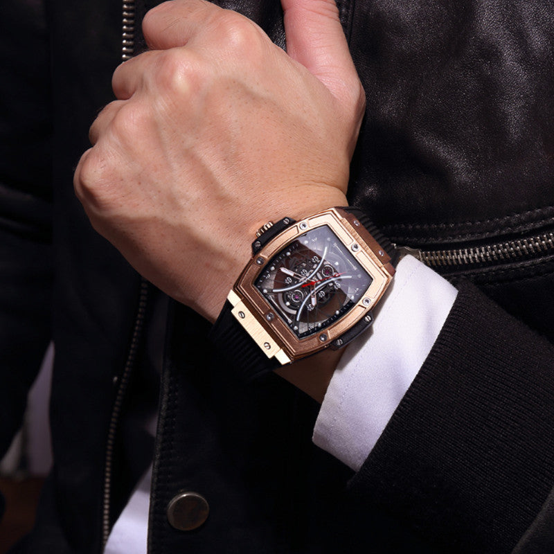 RUIMAS Reloj Hombre Fashion Brand Men Silicone Strap Watches Quartz Casual Wrist Watches Clock Waterproof Sport Montre Homme