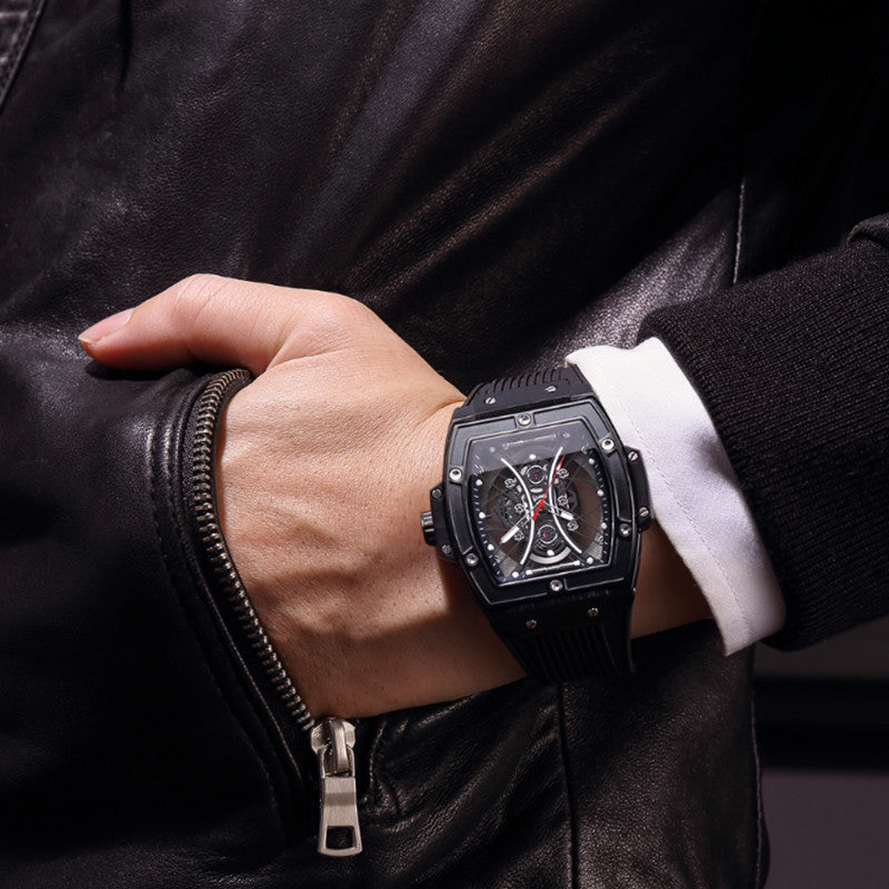 RUIMAS Reloj Hombre Fashion Brand Men Silicone Strap Watches Quartz Casual Wrist Watches Clock Waterproof Sport Montre Homme