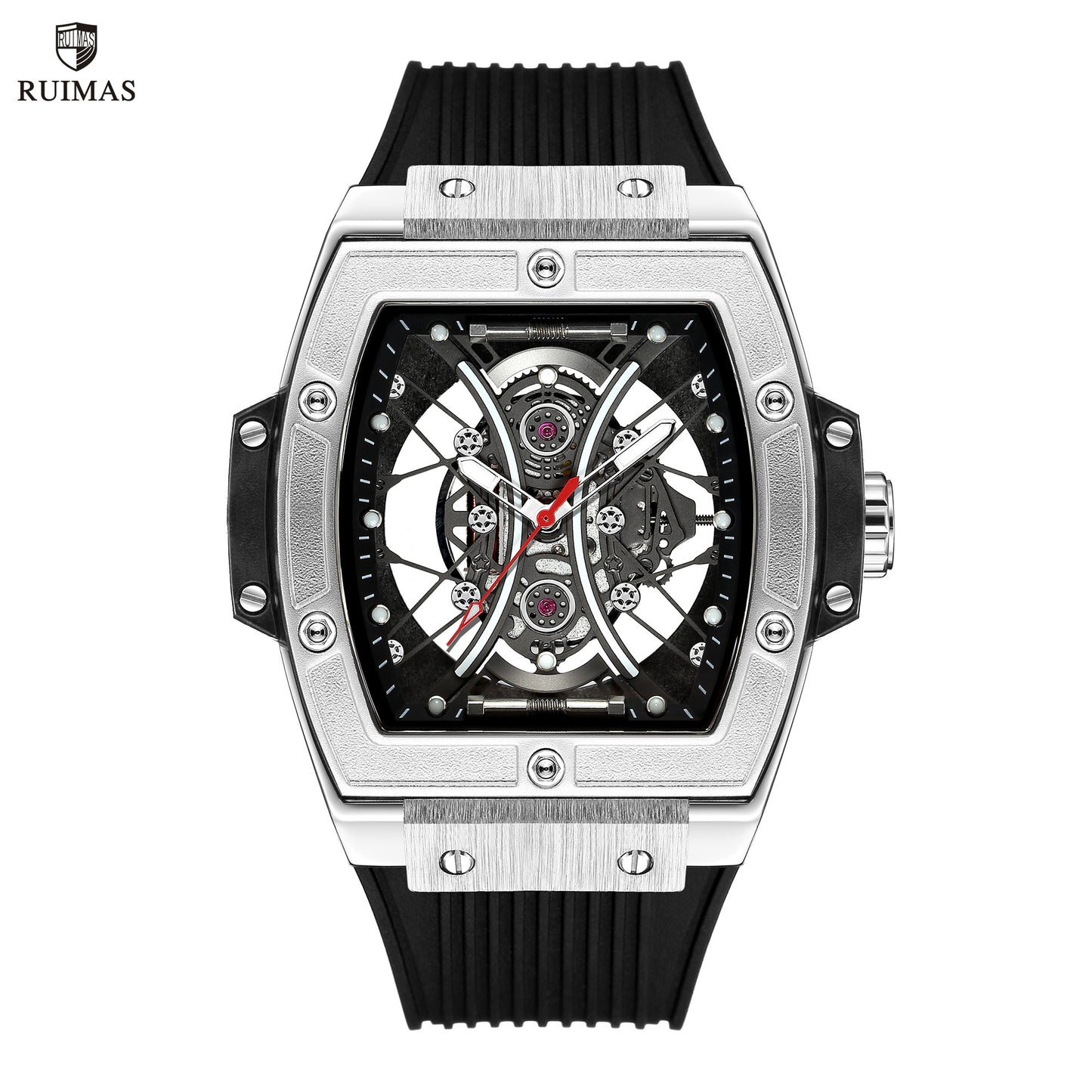 RUIMAS Reloj Hombre Fashion Brand Men Silicone Strap Watches Quartz Casual Wrist Watches Clock Waterproof Sport Montre Homme