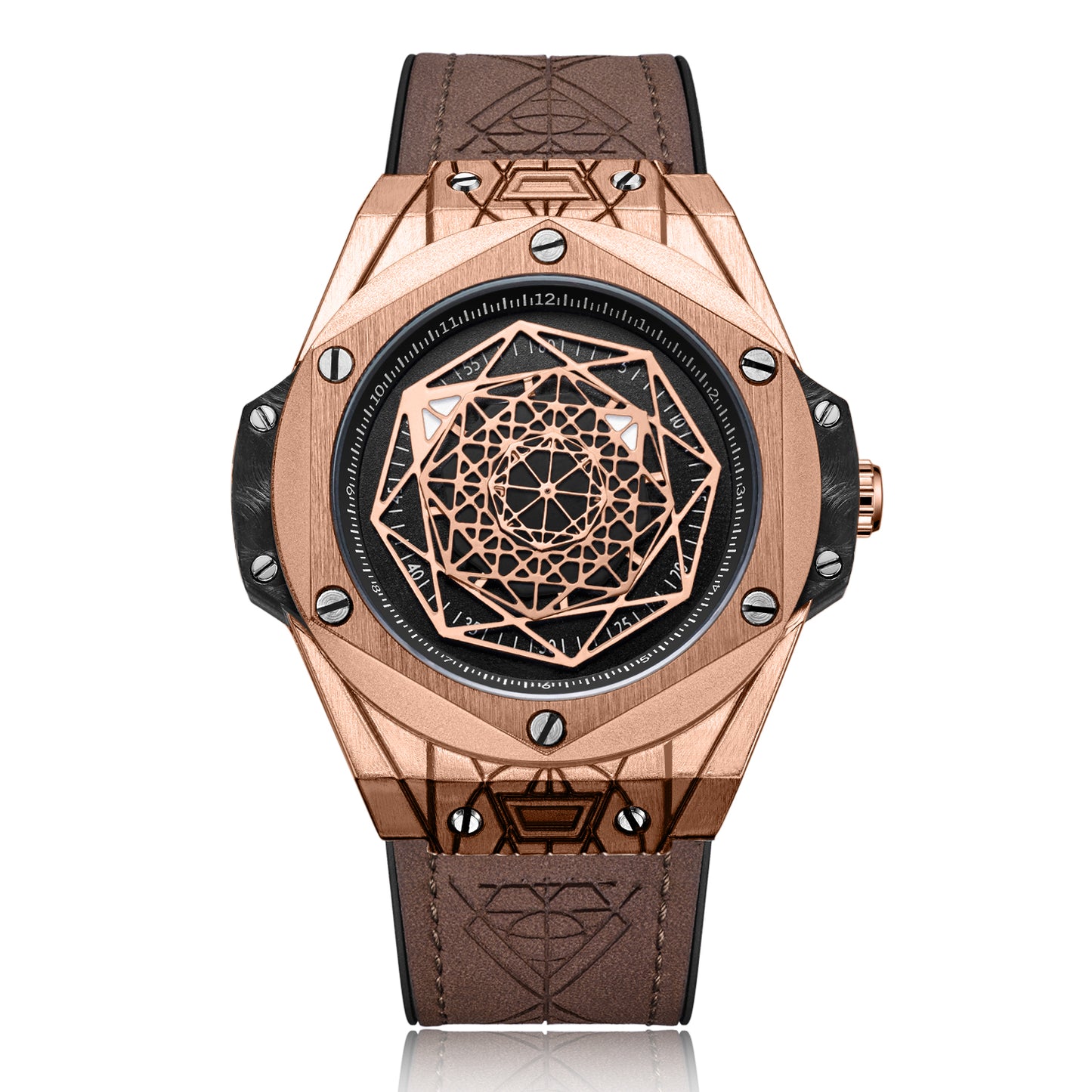 RUIMAS Men's Watches Fashion Sport Quartz Watch for Men Reloj Hombre Leather Belt Wrist Watch Waterproof Casual Clock 533