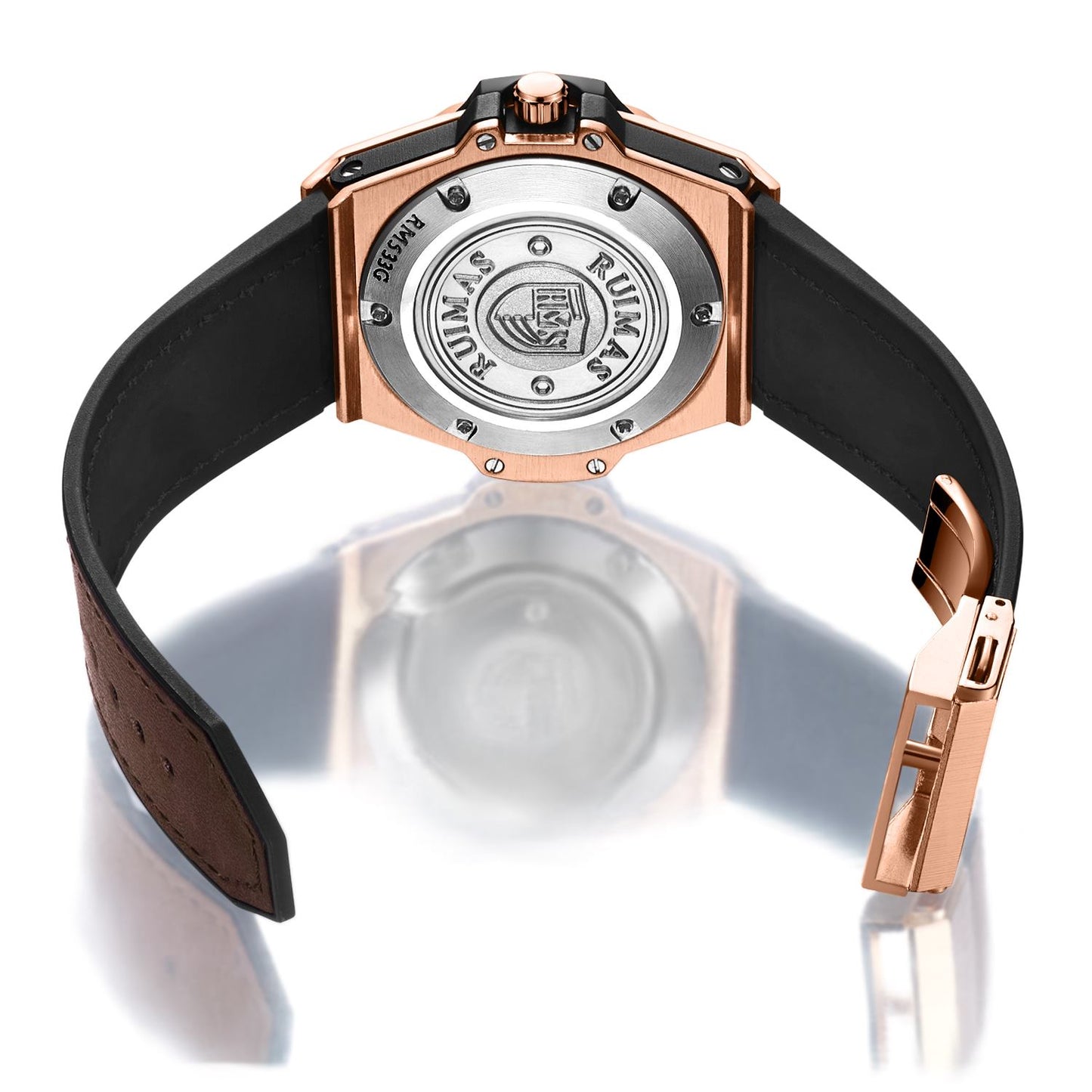 RUIMAS Men's Watches Fashion Sport Quartz Watch for Men Reloj Hombre Leather Belt Wrist Watch Waterproof Casual Clock 533