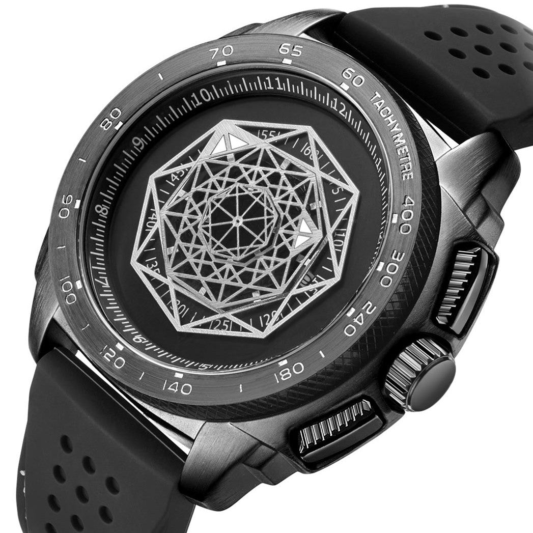 RUIMAS Men Silicone Band Quartz Casual Wrist Watches Large Dial Sport Military Watch Clock Luminous Waterproof Relogio Masculino